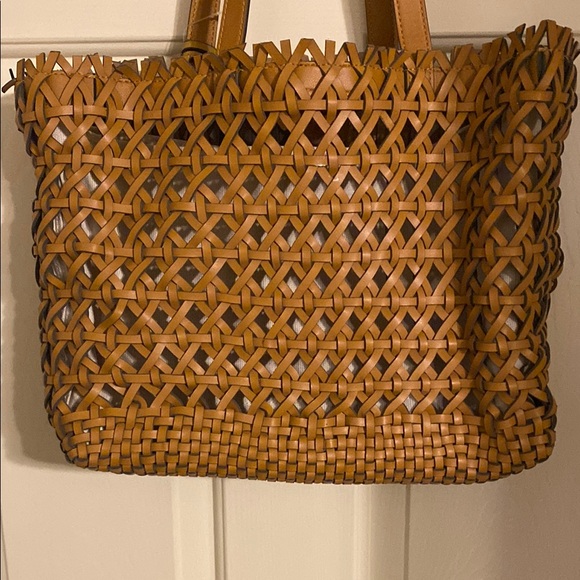 Brown Woven Tote Bag - Picture 4 of 9
